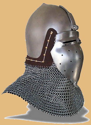 Бацинет с бармицей: эволюция и практика в историческом фехтовании