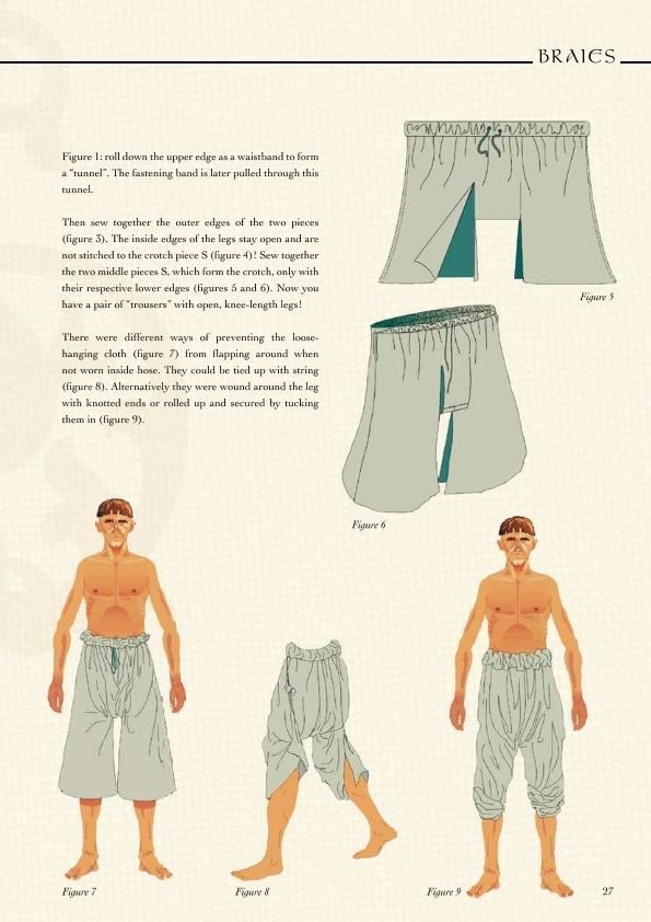 Брэ: основа средневекового гардероба в реконструкции и ИСБ